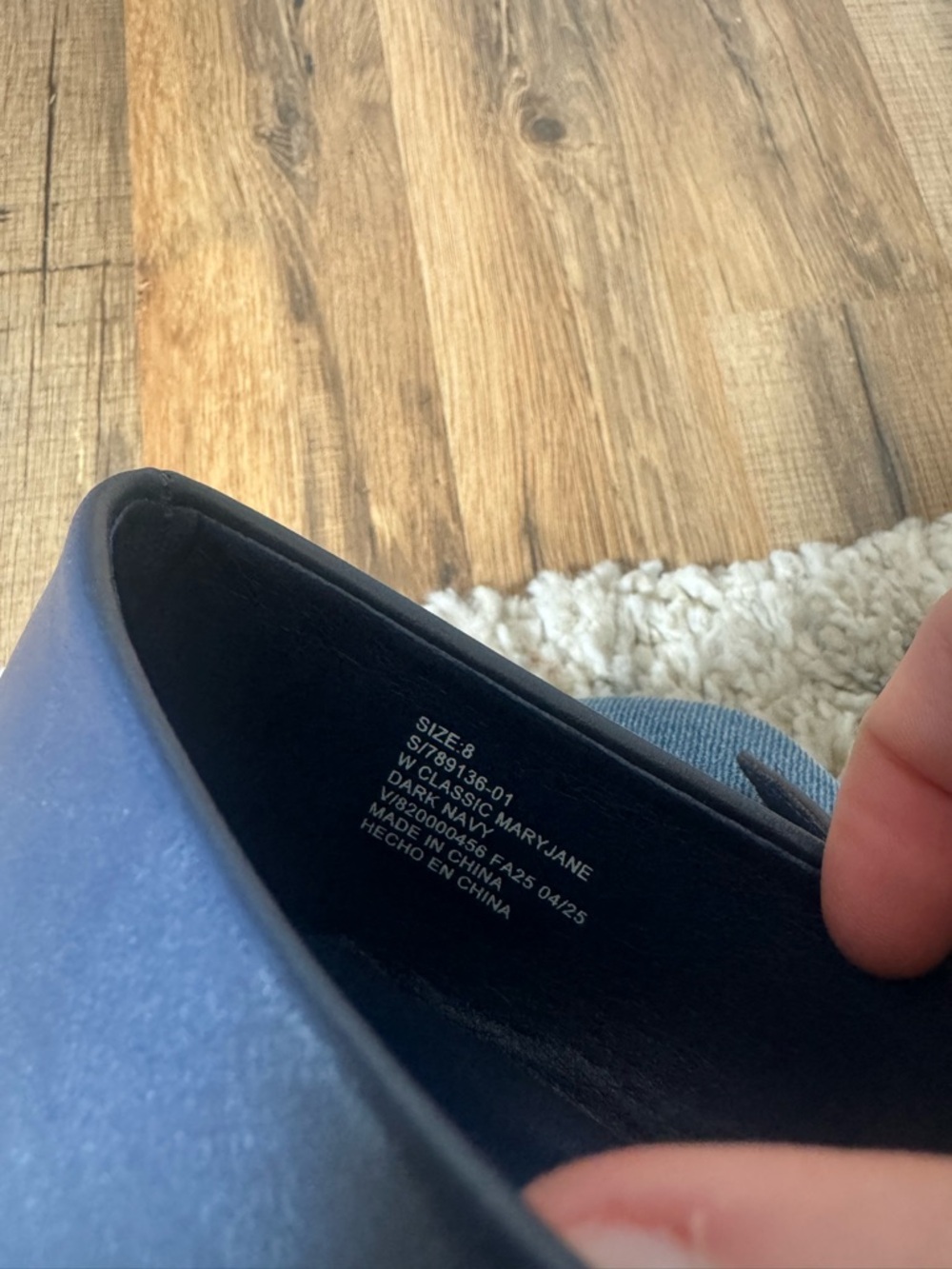 NEW Gap Navy One Strap Mary Jane Ballet Flats - Picture 4 of 4